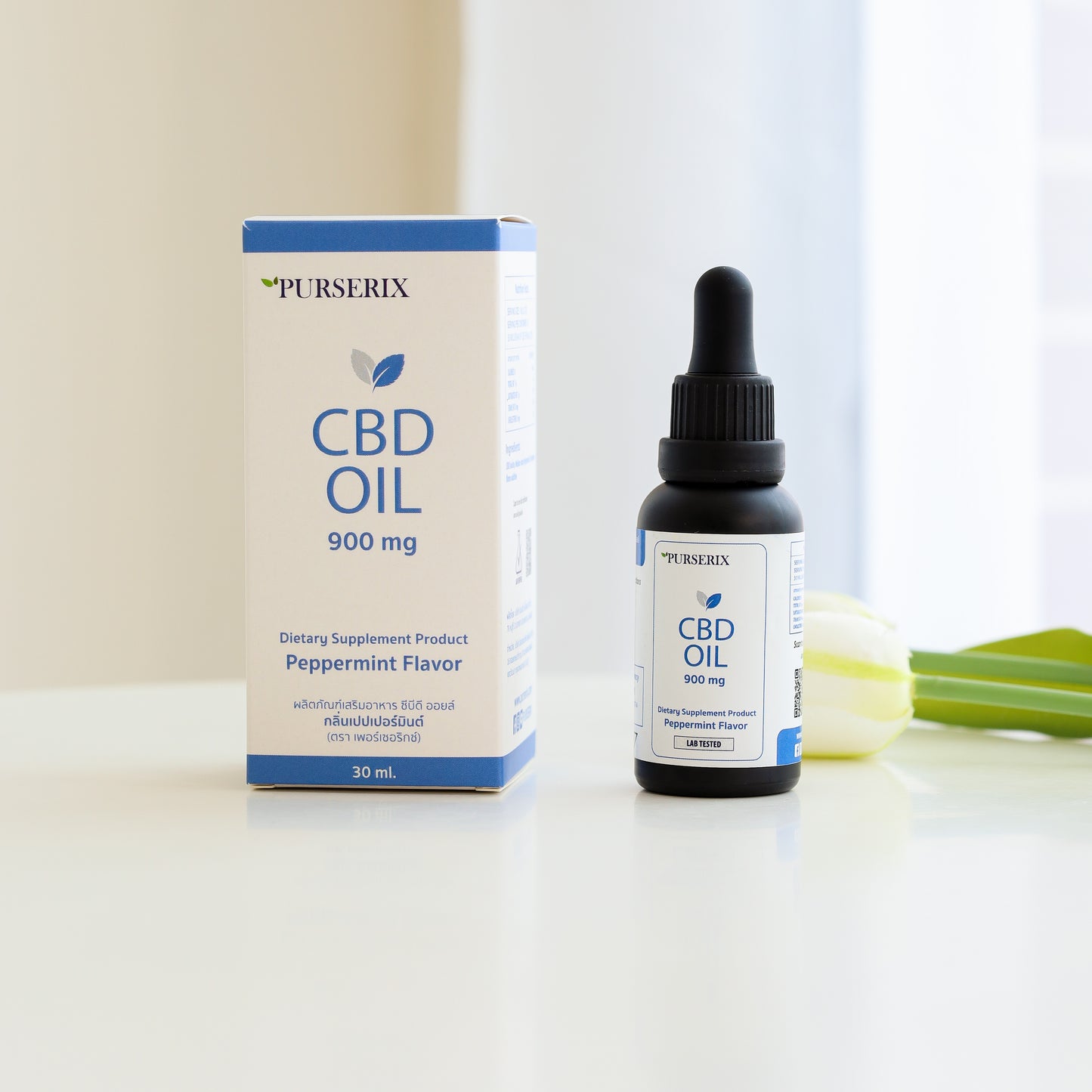 PurSerix™ CBD Oil 900mg – Mint Flavor (30ml)
